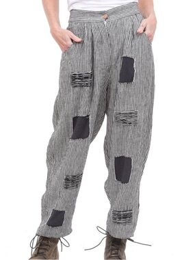 NWT Paper lace Striped Patchwork Cargo Pants - Blue/White